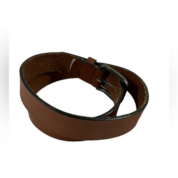 Genuine vintage TIMBERLAND tan brown leather belt medium size 32 - Picture 6 of 11